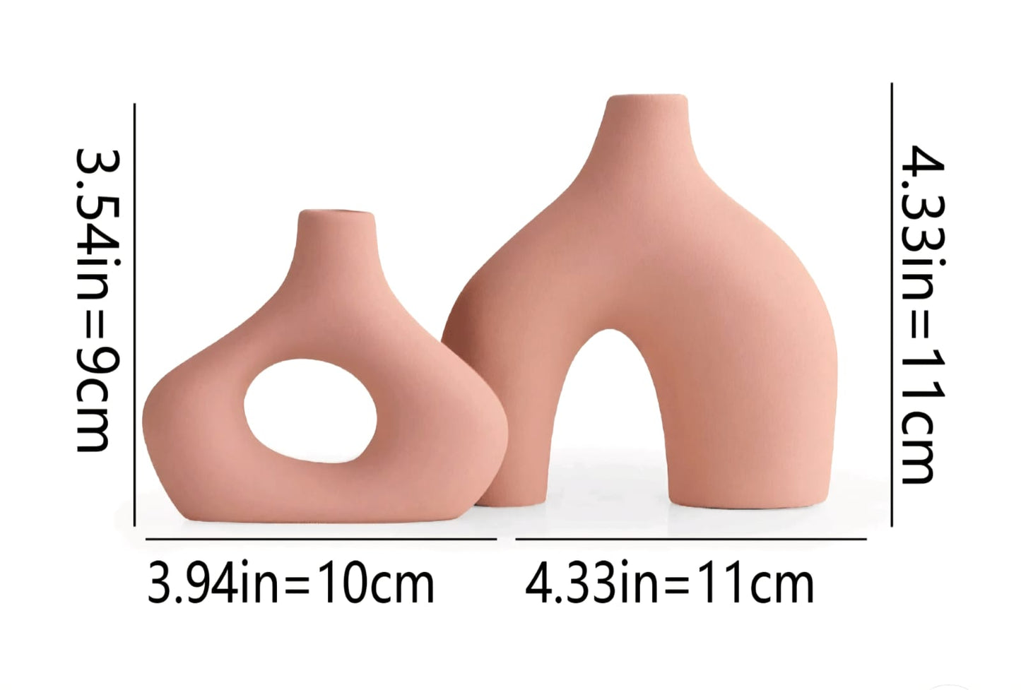 2 pièces ensemble de vases