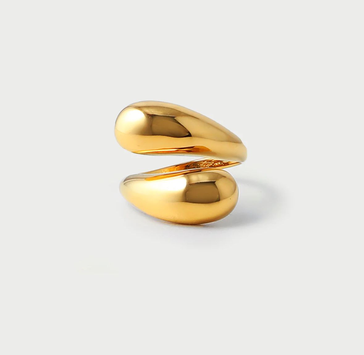 Bague Goutte d'eau Ouvert
