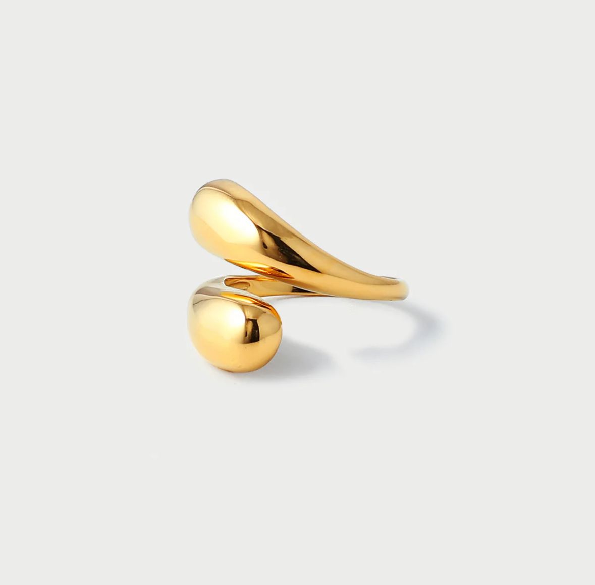 Bague Goutte d'eau Ouvert