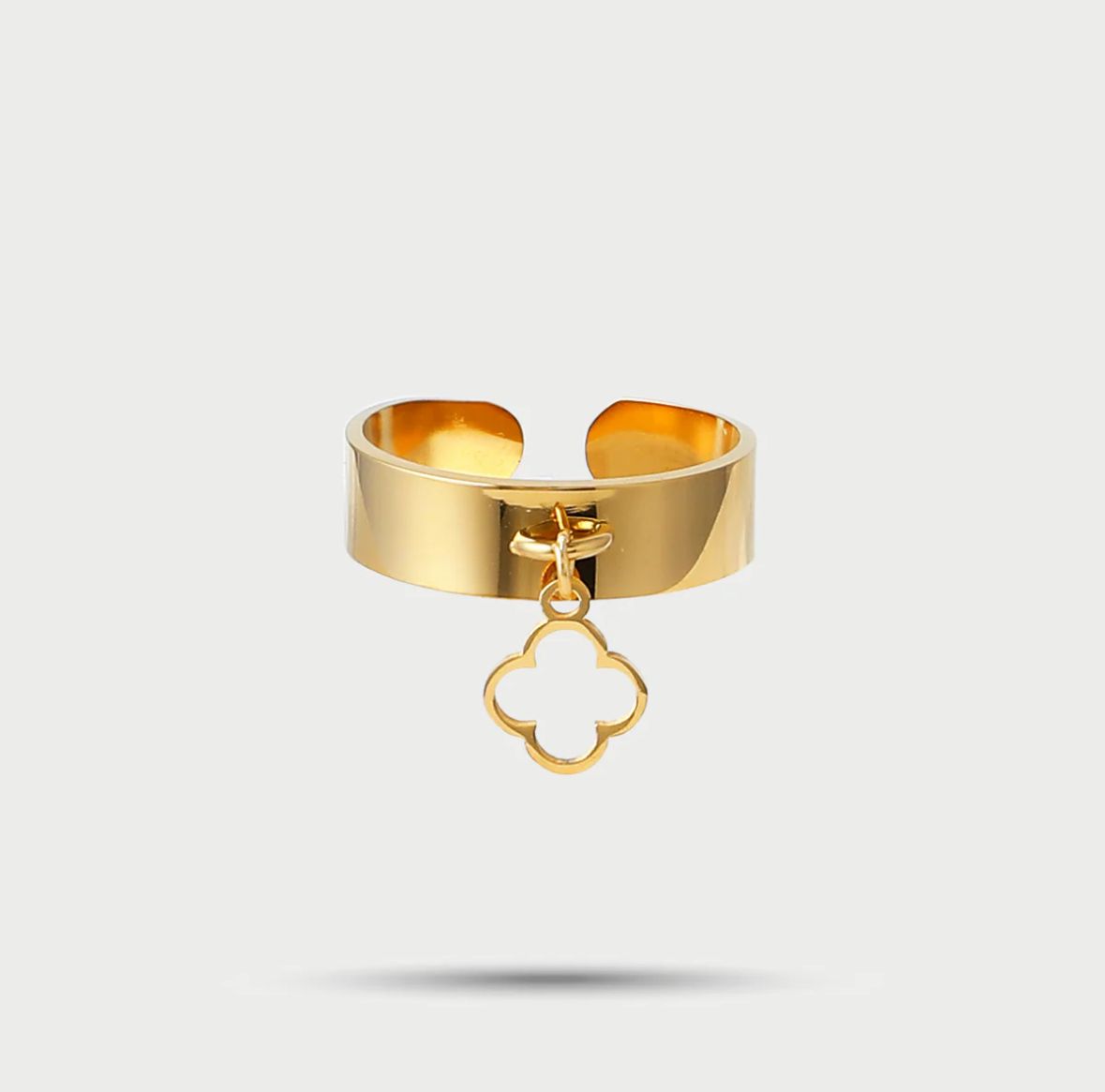 Bague breloque Trèfle