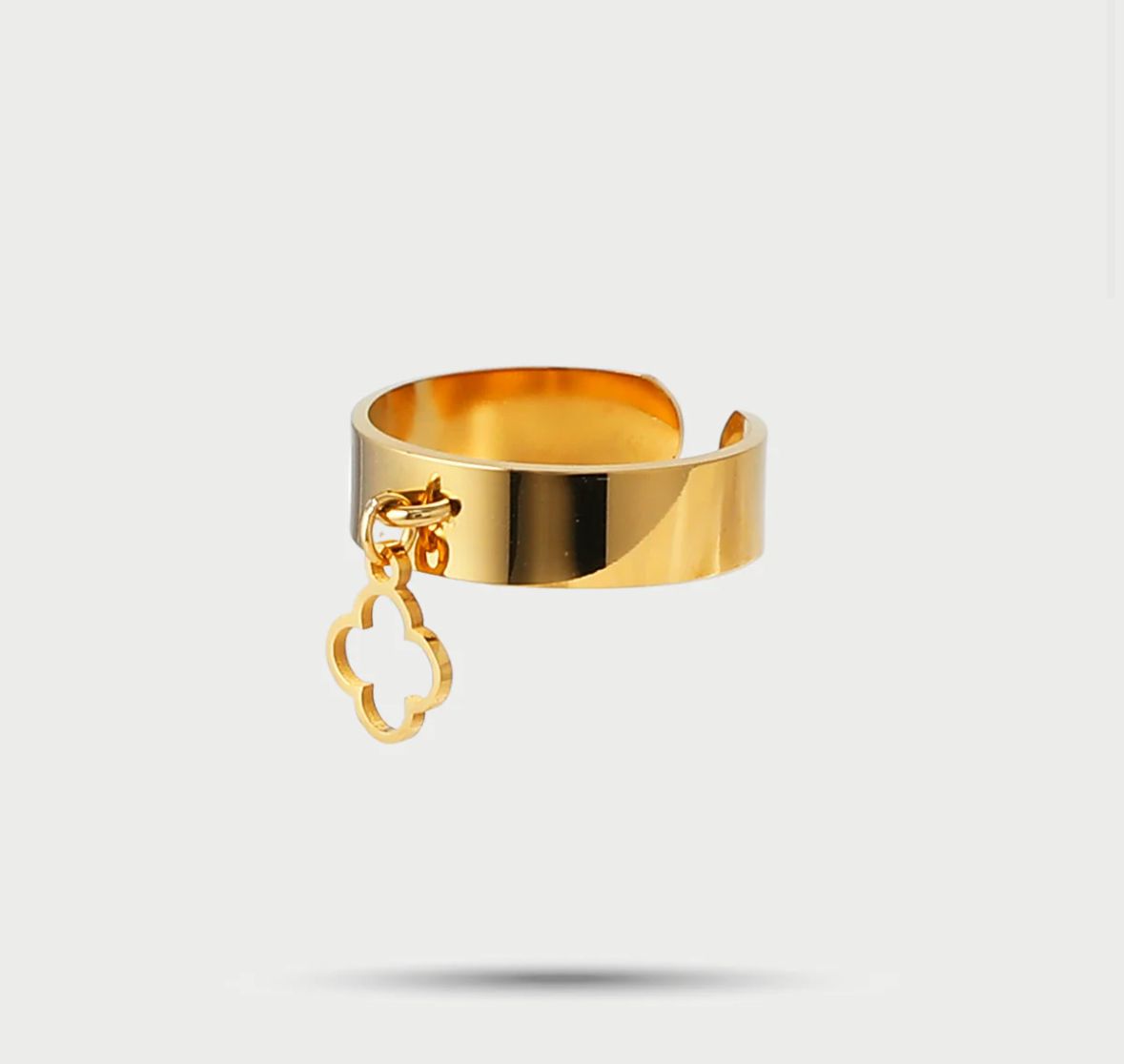 Bague breloque Trèfle
