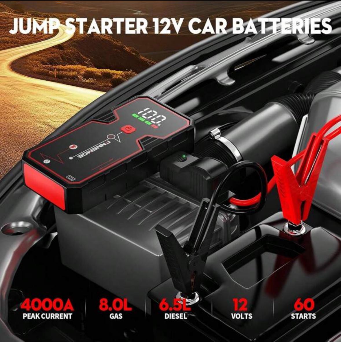 FNNEMGE Booster Batterie, 4000A