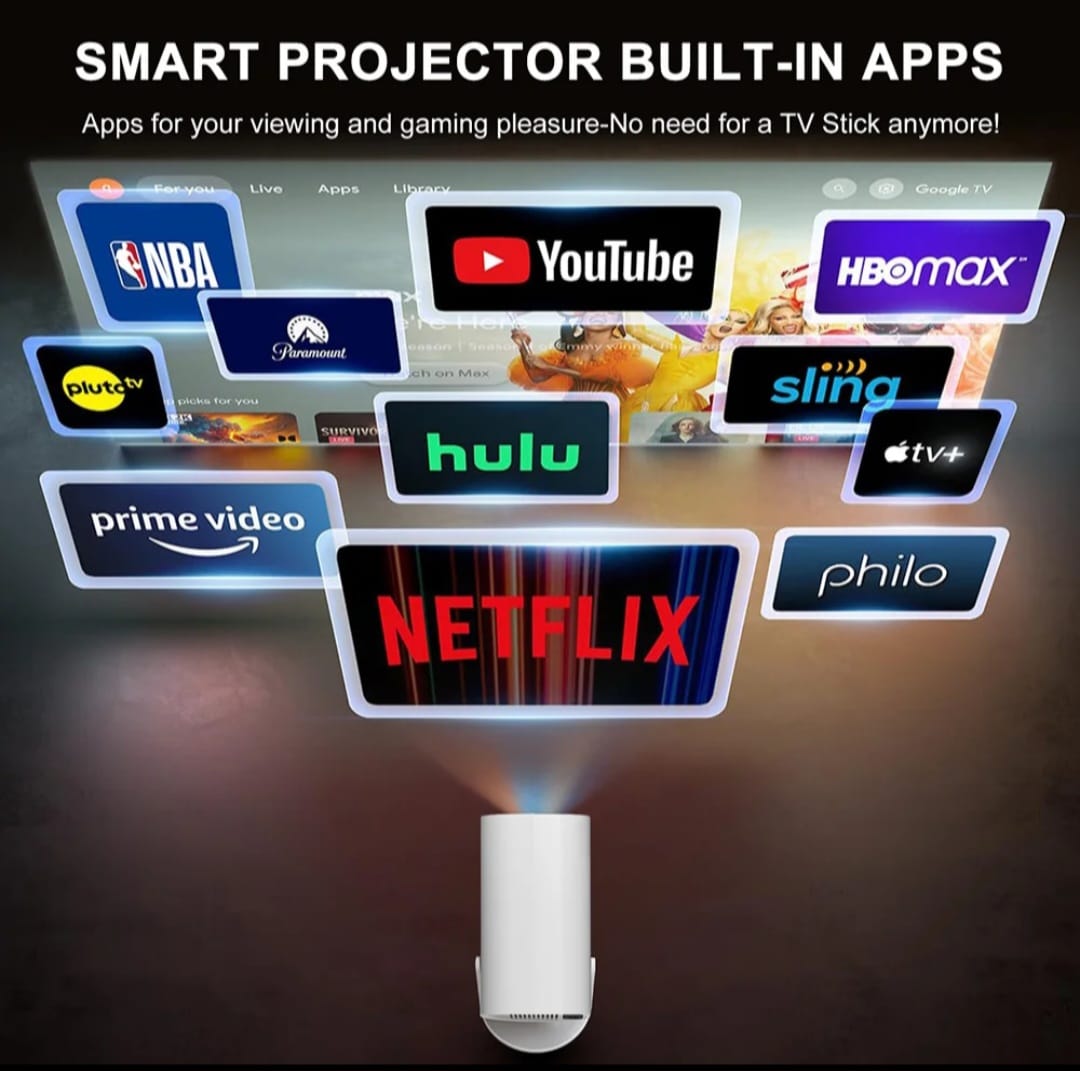 Mini Projecteur Sans Fil – Haute Définition 1080p