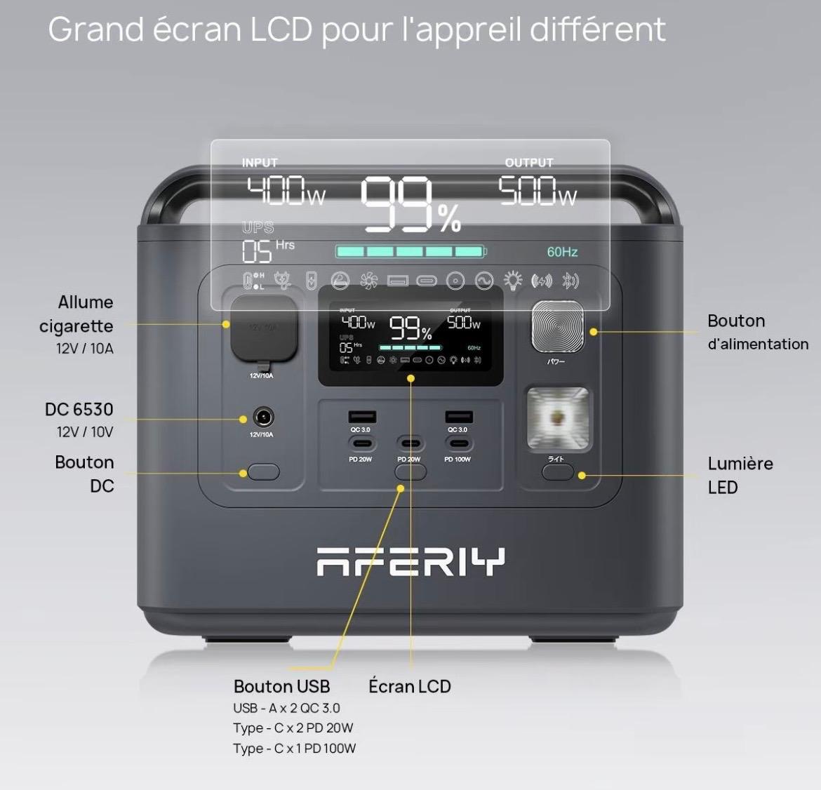 AFERIY AF 400W Station d’énergie